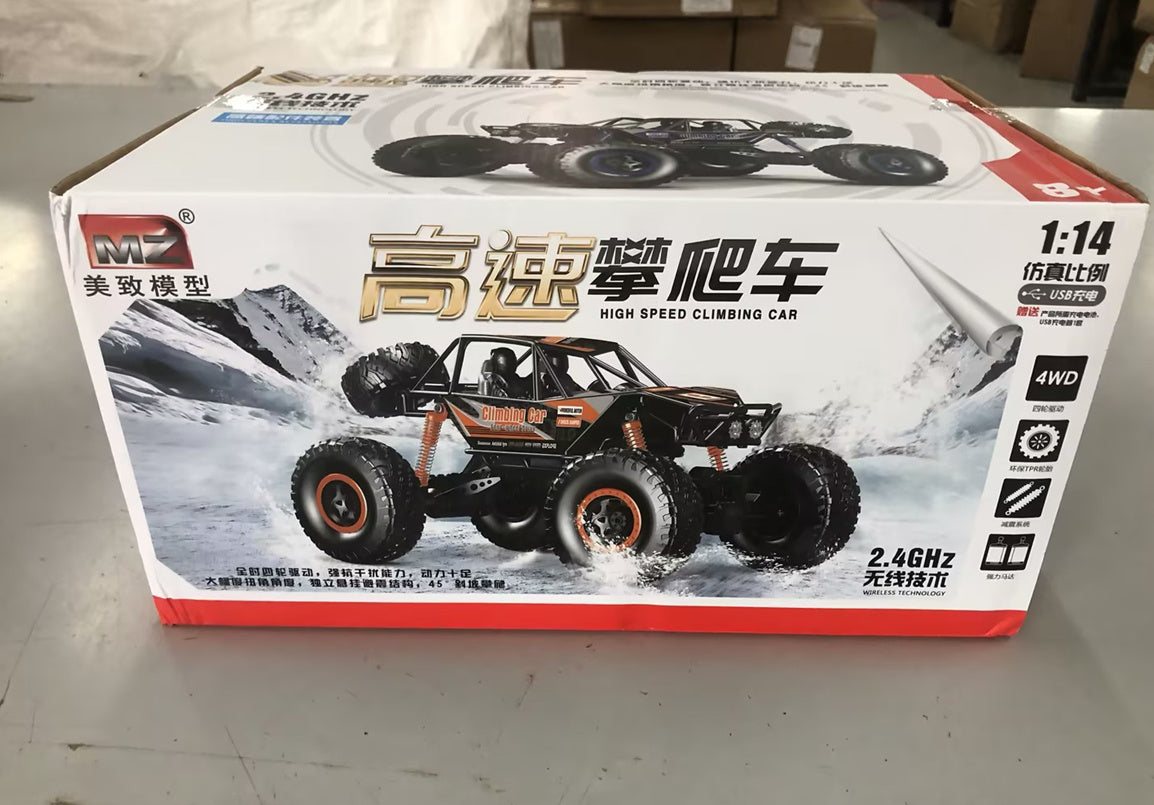 Remote-Controlled Offroad RC Car for Kids – 1:14 Monster Truck, 6-Channel, Family and Outdoor Fun
