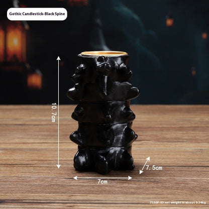 Halloween Gothic Candle Holder for Decoration – Heart, Brain, Spine – Creepy Table Decor