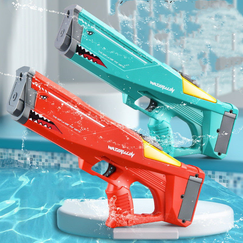 Electric water gun in shark design for children and teenagers – high-pressure water toy for pool & outdoor