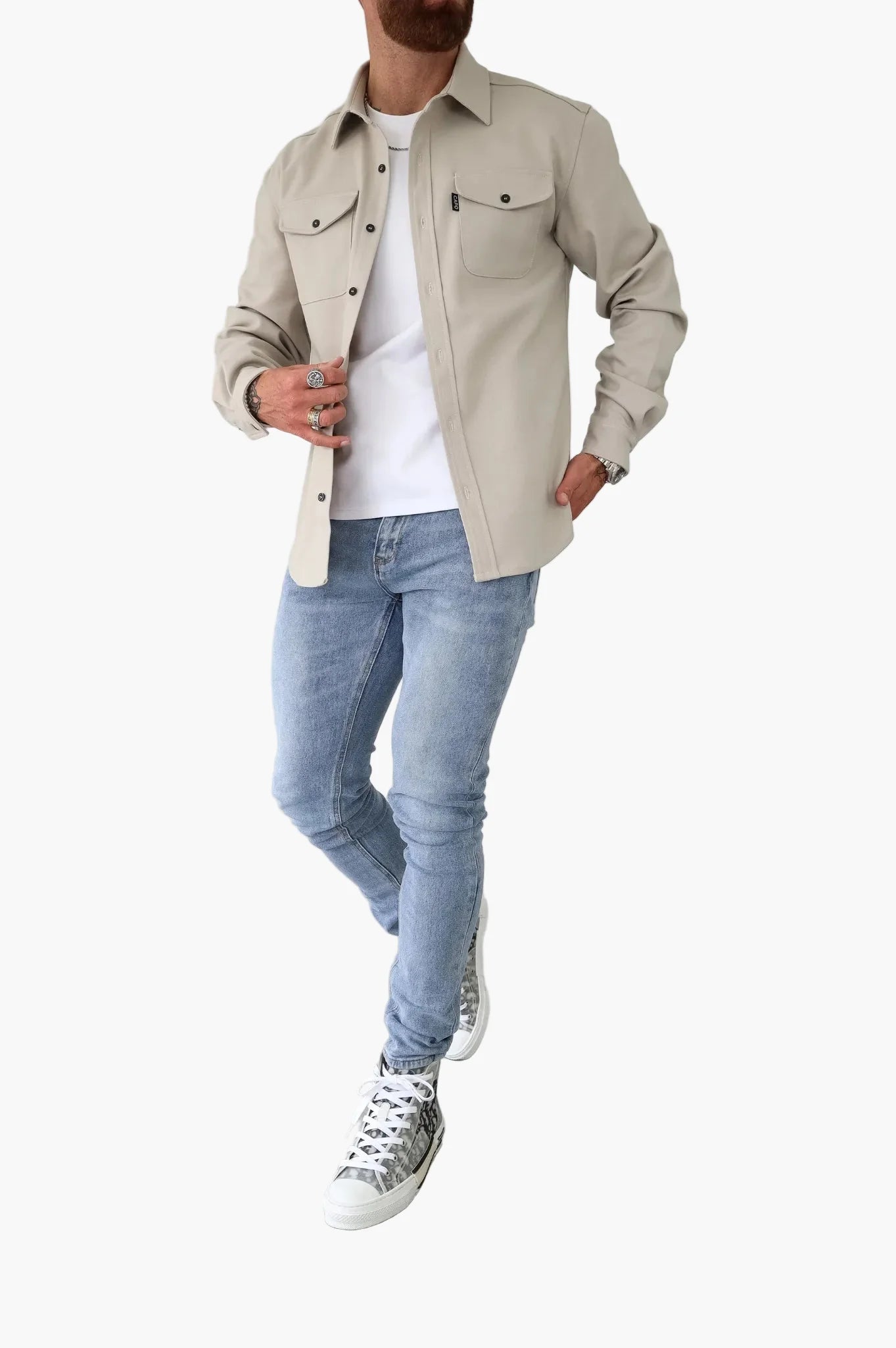 Men's Overshirt Jacket – Modern Street Style for Everyday, Leisure, and Office