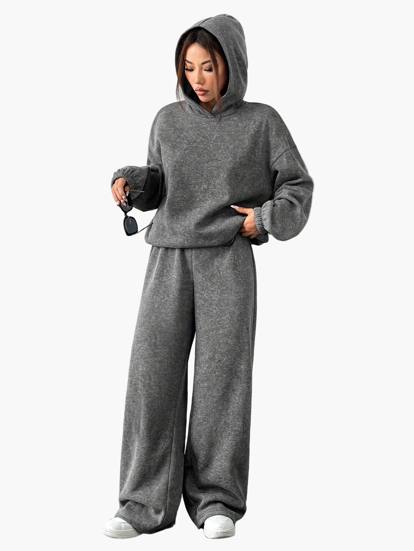 Women's casual hoodie and jogging pants set – comfortable loungewear suit for everyday and relaxation