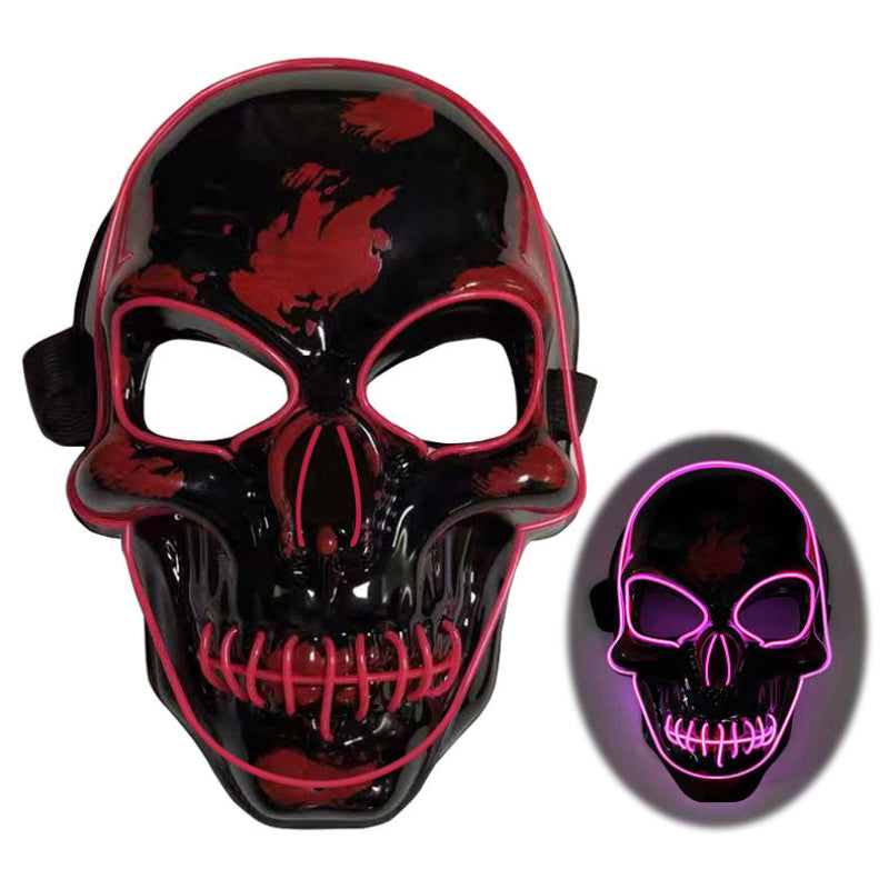 Halloween LED Glowing Skull Mask for Adults – Perfect for Costume Parties & Spooky Decorations