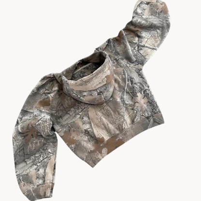 Unisex Oversized Camouflage Hoodie – Urban Streetwear for Women and Men, Leisure & Outdoor