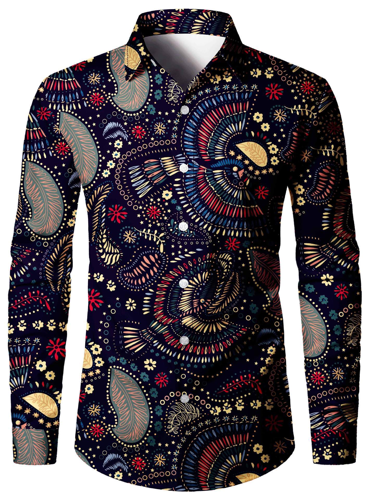 Tom – 3D digital print men's shirt in American style