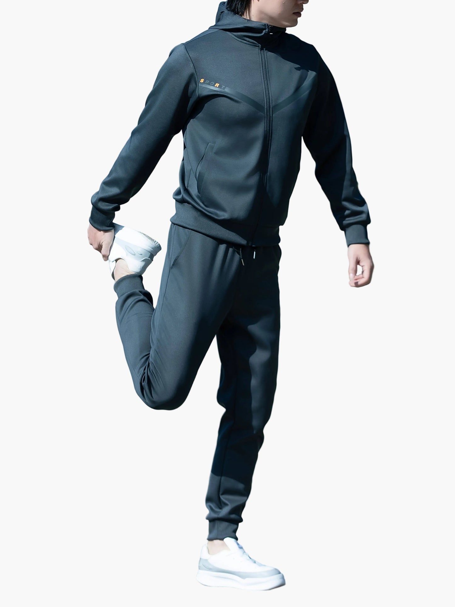 Men's Sports Tracksuit Set with Hoodie – Casual & Fitness Jogging Suit