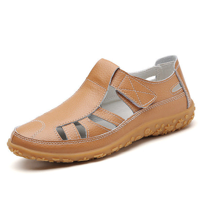 Zoe – Handgemachte Retro Weiche Sohle Velcro Freizeit Schuhe für Damen