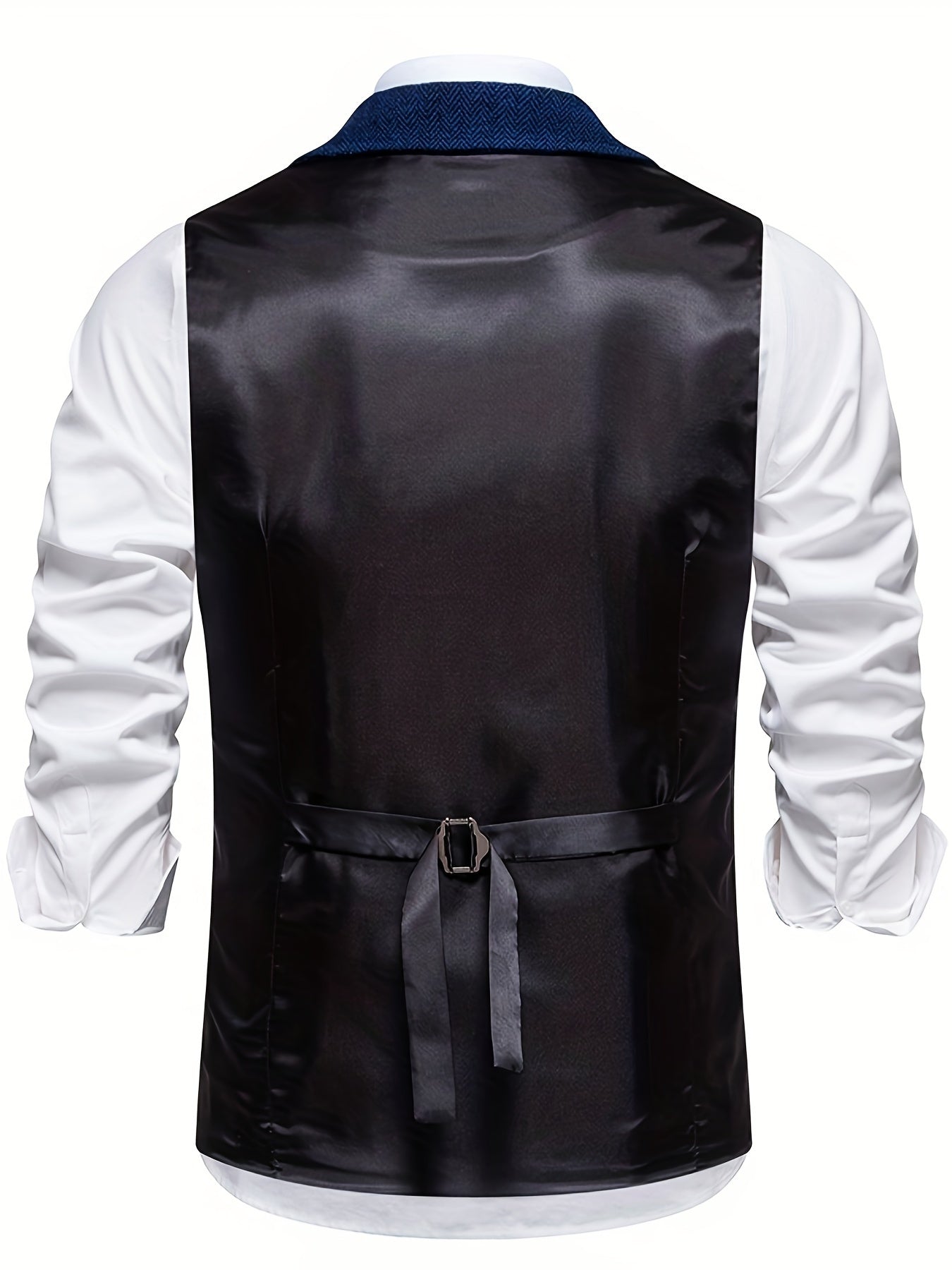 Men's vest in vintage business style – elegant suit vest for office and festive occasions
