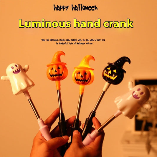 Halloween Glowing Hand Crank Decoration Stick – Party Accessory for Children & Adults