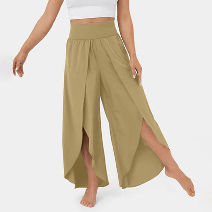 Ann – Weite Damenhose mit hohem Bund