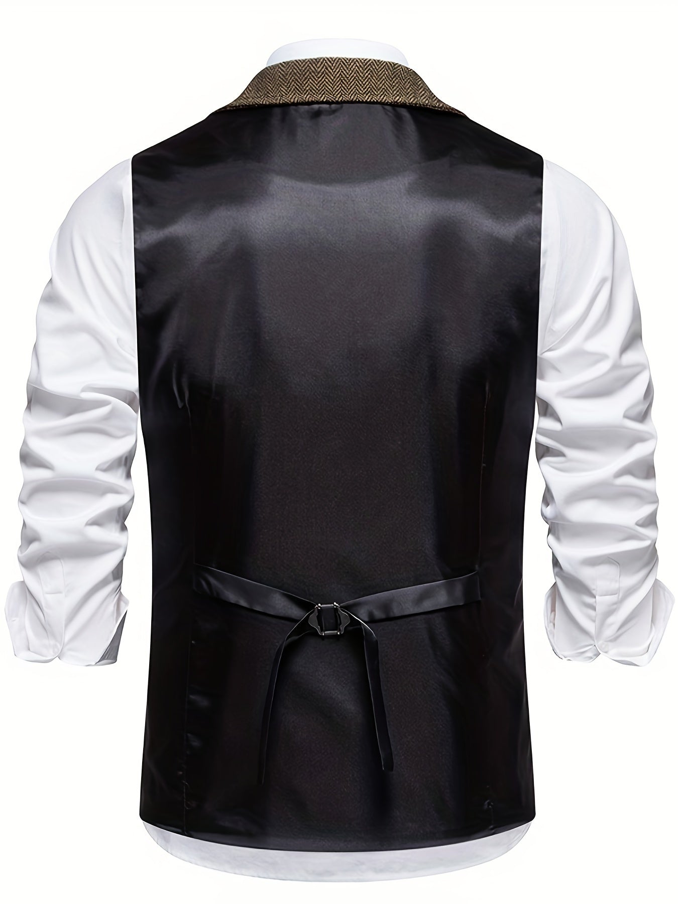 Men's vest in vintage business style – elegant suit vest for office and festive occasions