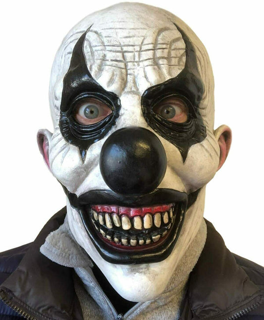 Halloween Creepy Clown Mask for Adults – Latex Horror Mask for Costume & Party