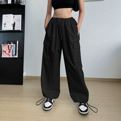 Adele – Weit geschnittene Damen-Cargohose mit hoher Taille