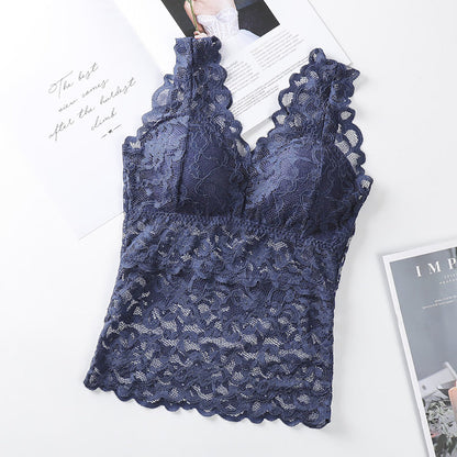 Marion – Damen Tube Top mit Brustpolsterung und Spitzenbindung