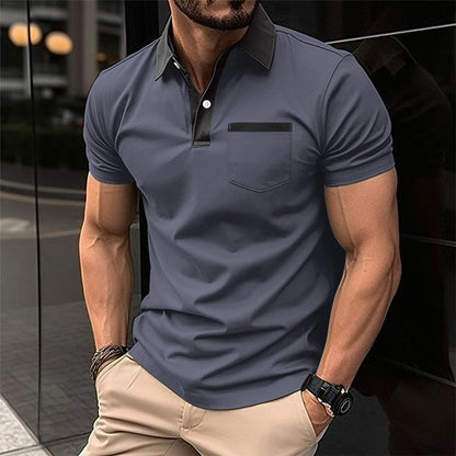 Roger – Slim Fit Kurzarm Poloshirt für Herren