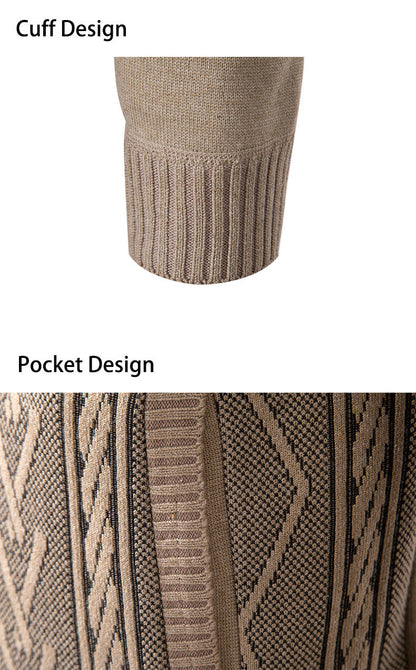 Jonathan – Comfortable men's sweater with stand-up collar