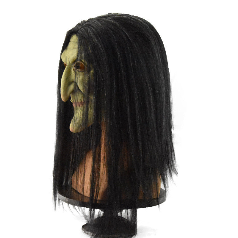 Halloween witch mask for adults – creepy costume for costume parties & decoration