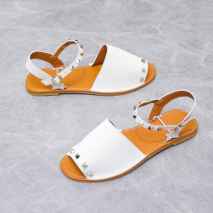 Hannah – Flache Sommerschuhe mit Fischmund für Damen