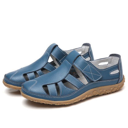 Zoe – Handgemachte Retro Weiche Sohle Velcro Freizeit Schuhe für Damen