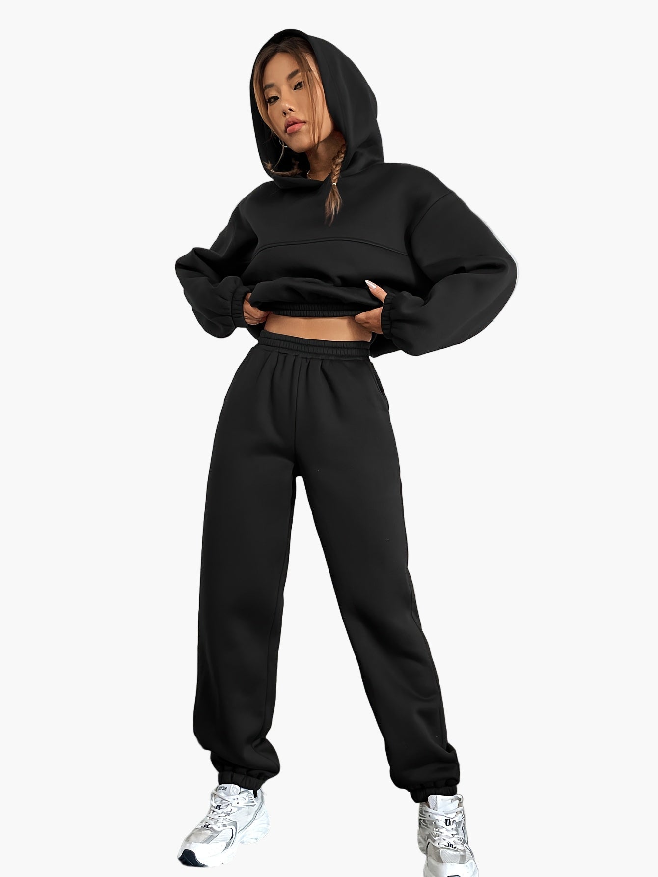 Women's Tracksuit Two-Piece Hoodie & Jogging Pants Casual Sport Streetwear