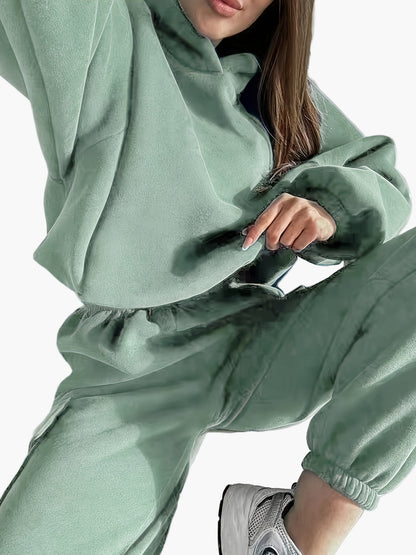 Women's Casual Two-Piece Set – Elegant Wide-Cut Sweater and Pants, Perfect for Everyday and Relaxation