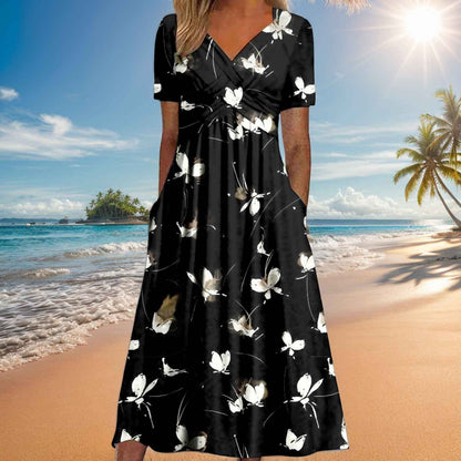 Elizabeth – Sommerliches Damenkleid mit kurzen Ärmeln