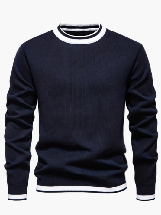 Men's Sweater in Casual Style with Stripe Details – Perfect for Autumn and Winter, Ideal for Leisure and Going Out