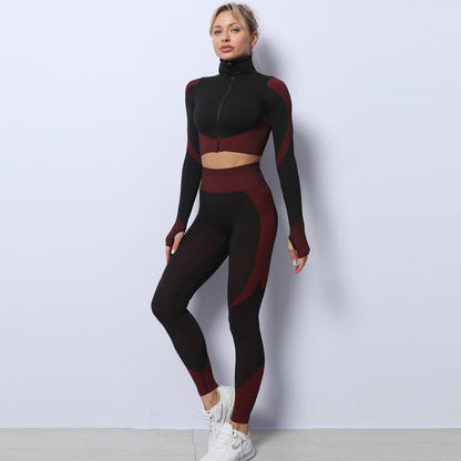 Carol – 3-teiliges nahtloses Sportset für Frauen