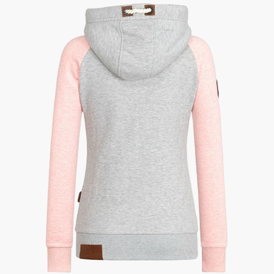 Damen Hoodie mit Kapuze – Urban Style Freizeitjacke mit Reißverschluss für Alltag und Outdoor