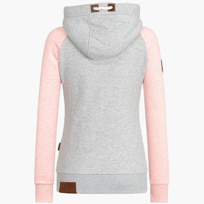 Damen Hoodie mit Kapuze – Urban Style Freizeitjacke mit Reißverschluss für Alltag und Outdoor