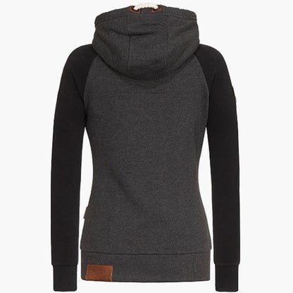 Damen Hoodie mit Kapuze – Urban Style Freizeitjacke mit Reißverschluss für Alltag und Outdoor