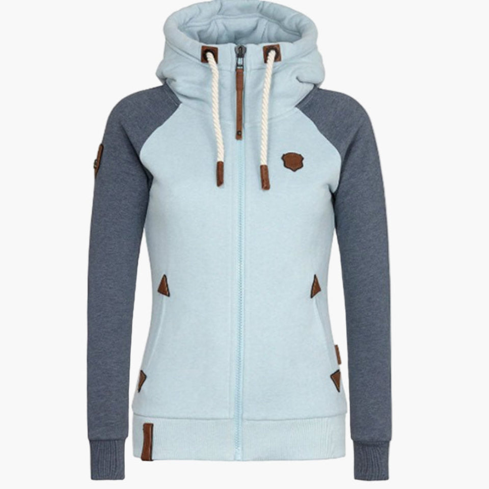 Damen Hoodie mit Kapuze – Urban Style Freizeitjacke mit Reißverschluss für Alltag und Outdoor