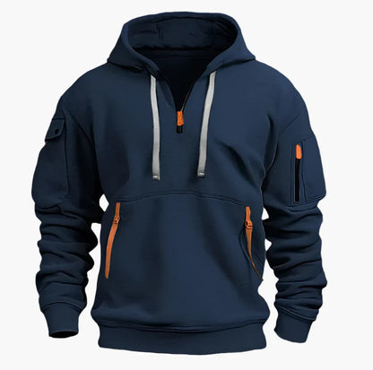 Herren Kapuzenpullover Artemis – Funktioneller Streetwear Hoodie mit Taschen und Reißverschluss
