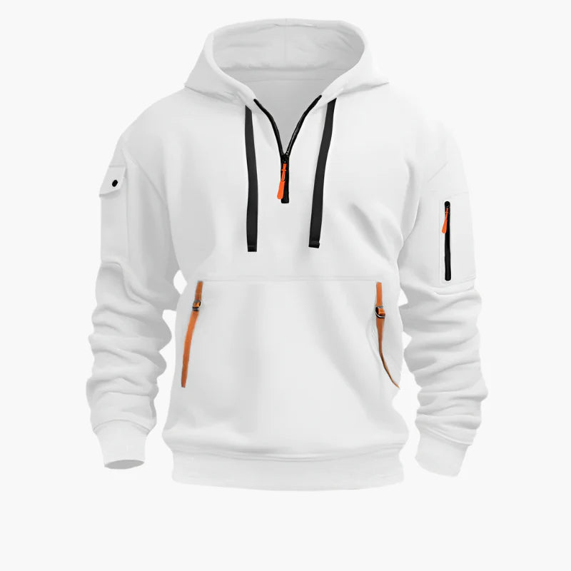 Herren Kapuzenpullover Artemis – Funktioneller Streetwear Hoodie mit Taschen und Reißverschluss