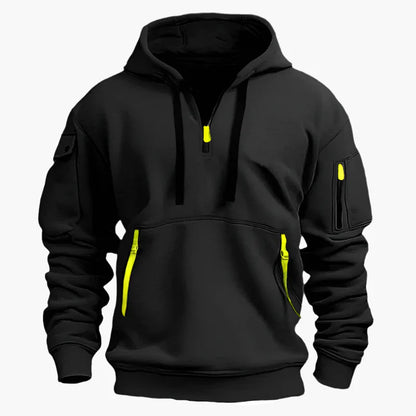 Herren Kapuzenpullover Artemis – Funktioneller Streetwear Hoodie mit Taschen und Reißverschluss
