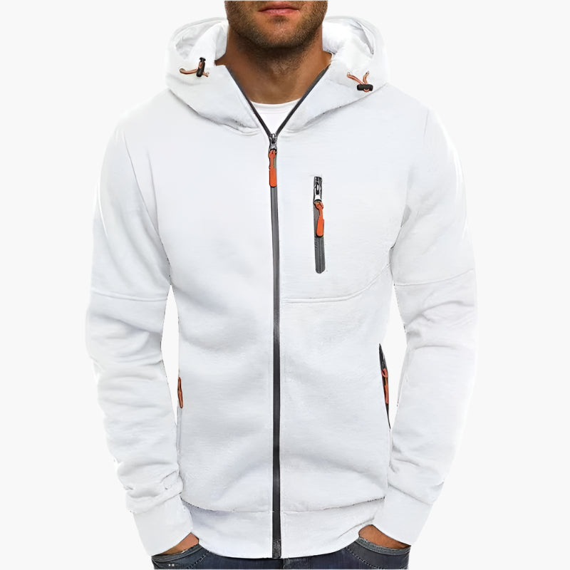 Herren Kapuzenjacke mit Reißverschluss – Sportlicher Freizeit Hoodie für Alltag & Training
