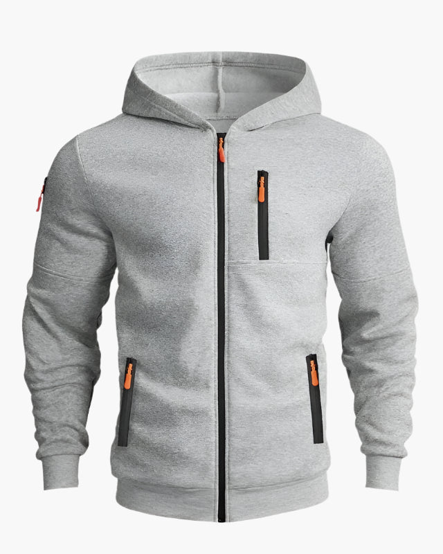 Herren Kapuzenjacke mit Reißverschluss – Sportlicher Freizeit Hoodie für Alltag & Training