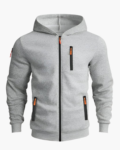 Herren Kapuzenjacke mit Reißverschluss – Sportlicher Freizeit Hoodie für Alltag & Training