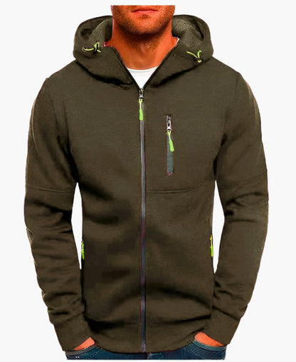 Herren Kapuzenjacke mit Reißverschluss – Sportlicher Freizeit Hoodie für Alltag & Training