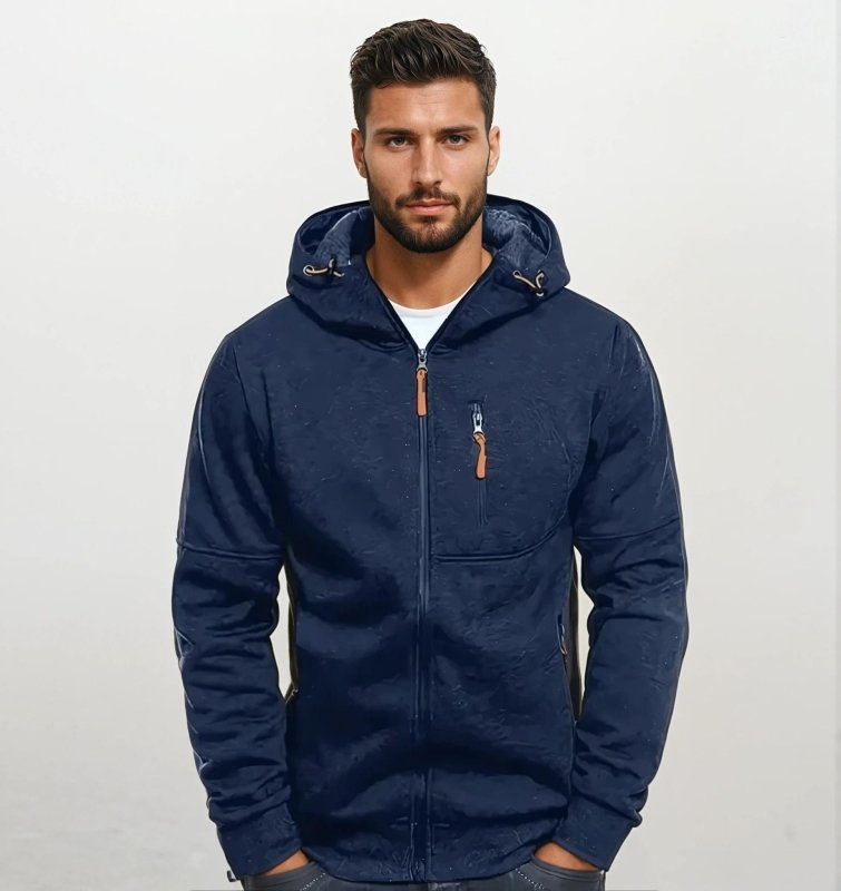 Herren Kapuzenjacke mit Reißverschluss – Sportlicher Freizeit Hoodie für Alltag & Training