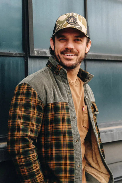 Herren Outdoor Freizeit Hemdjacke mit Fleece-Futter – Klassischer Karomuster Stil für Abenteuer und Alltag
