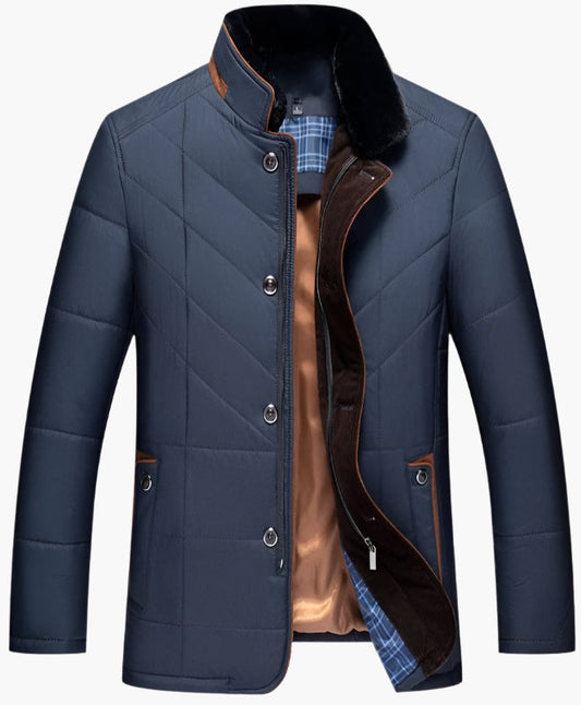 Men's quilted jacket in elegant business style – perfect for everyday and office use