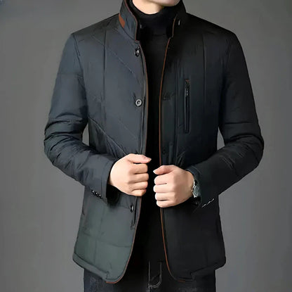 Men's quilted jacket in elegant business style – perfect for everyday and office use