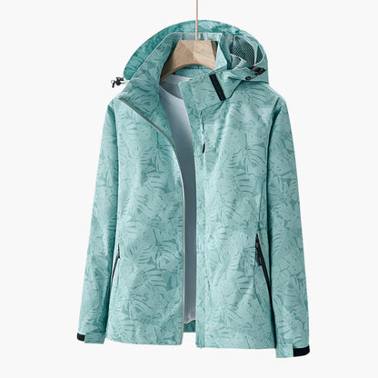 Damen Outdoorjacke mit Kapuze – Wasserdicht, Winddicht & Atmungsaktiv – Stilvolle Funktionsjacke für Freizeit & Alltag