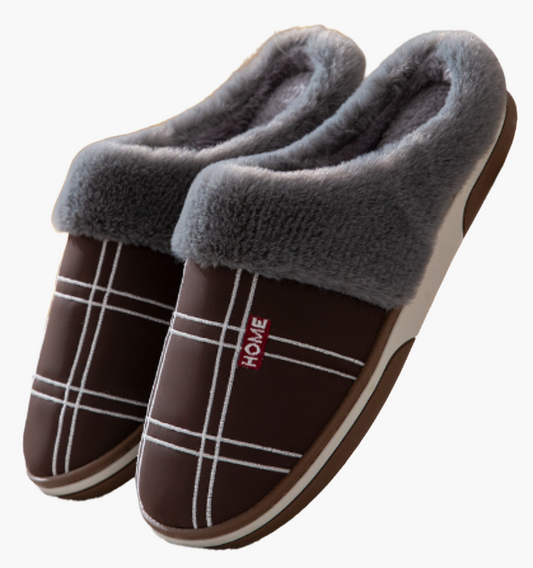 Men's Slippers – Stylish Comfort Slippers for Home with Warm Lining and Non-Slip Sole