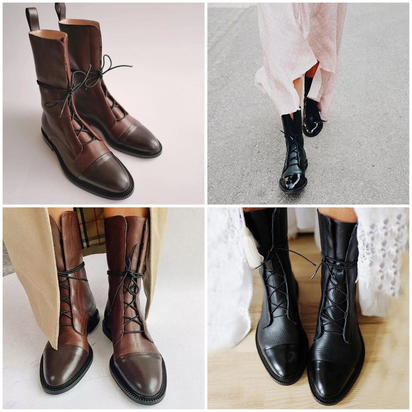 Damen Klassische Schnürstiefeletten im eleganten City-Look – Komfortable Alltagsboots für stilbewusste Frauen