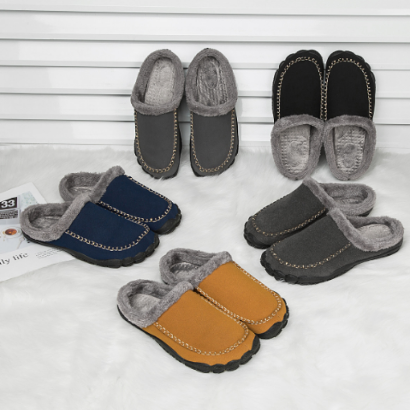 Men's Slippers – Comfortable, Stylish House Shoes with Non-Slip Sole for Home & Office