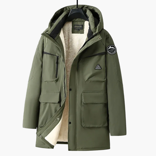 Men's Winter Parka Outdoor Jacket with Hood – Great Comfort for Outdoor and Everyday Use