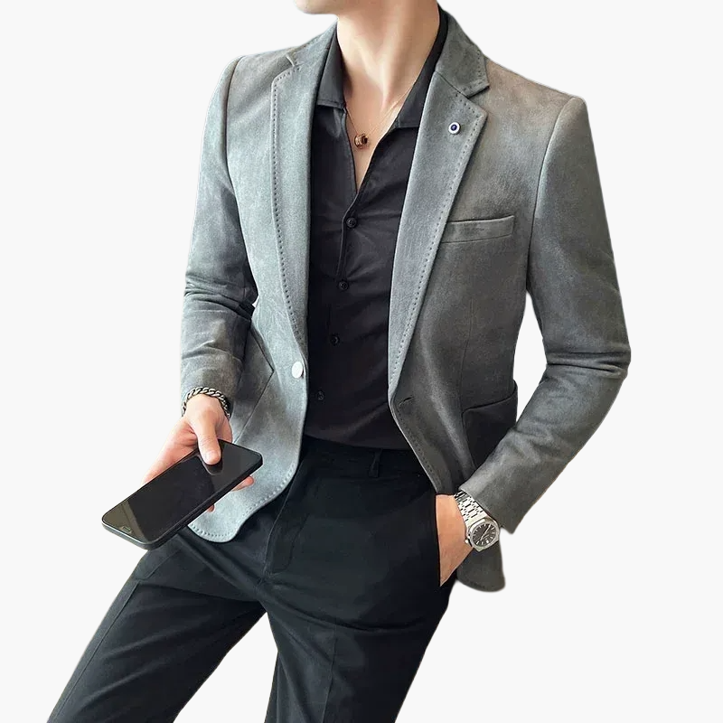 Herren Business Freizeit Blazer Modern Slim Fit Sakko für Büro und Events