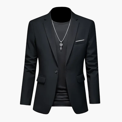 Men's Blazer Modern One-Button Slim Fit – Elegant Casual and Business Look
