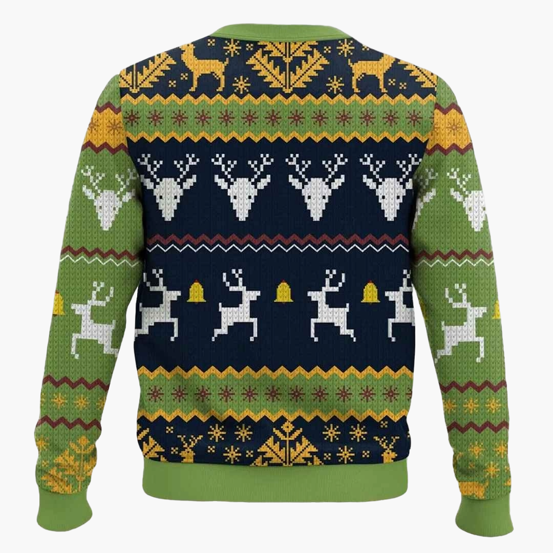 Herren Ugly Christmas Sweater Gamer-Pullover mit Kaffeetassen-Motiv – Lustiger Winterpullover für Fans